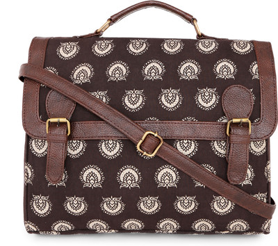 Vivinkaa Women Casual Brown Cotton Satchel