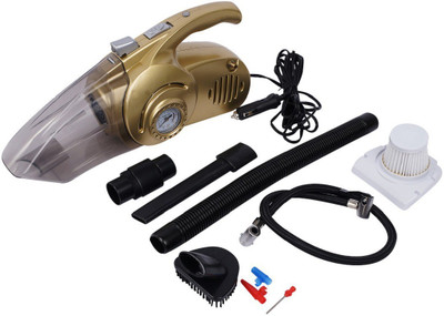 Hello Dream Multi Function Car Vacuum Cleaner with Tire Pressure-Inflation-LEd Lighting-Dust Extraction Functions Wet & Dry Cleaner(Gold)
Hello Dream Multi Function Car Vacuum Cleaner with Tire Pressure-Inflation-LEd Lighting-Dust Extraction Functions Wet & Dry Cleaner(Gold)