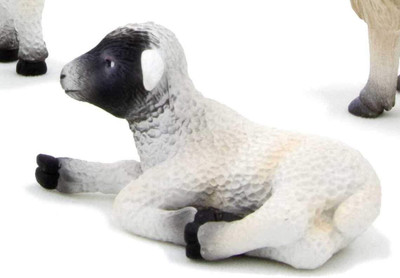 Sirius Toys Black Faced Lamb Laying by Mojo(Multicolor)
