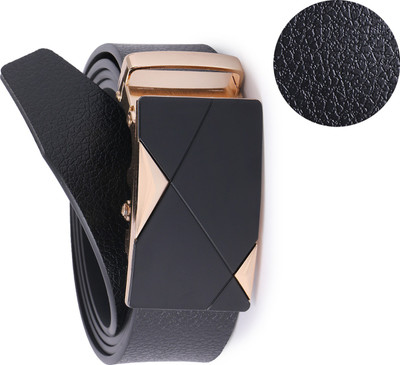 Edifier Men Casual, Evening, Formal, Party Black Genuine Leather Belt