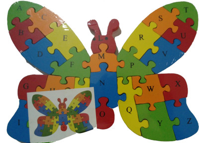 Crafts India Wooden ButterFly A-Z English Alphabet And Numbers Puzzle Toy - Jigsaw Blocks Board Game
Crafts India Wooden ButterFly A-Z English Alphabet And Numbers Puzzle Toy - Jigsaw Blocks Board Game