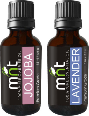 MNT Combo of Jojoba Oil and Lavender Oil For Hair Growth, Skin care (Each 15ML)(Set of 2)