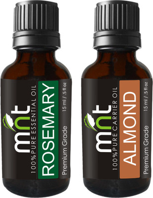 MNT Combo of Rosemary Oil and Almond Oil For Hair Growth, Skin care (Each 15ML)(Set of 2)
MNT Combo of Rosemary Oil and Almond Oil For Hair Growth, Skin care (Each 15ML)(Set of 2)