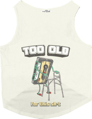 Ruse Tank for Dog(Ecru, White