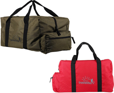 Travelite (Expandable) Polyster Military Green & Red Duffle Bag Combo Pack Of 2 (55 L) Travel Duffel Bag(Red)
Travelite (Expandable) Polyster Military Green & Red Duffle Bag Combo Pack Of 2 (55 L) Travel Duffel Bag(Red)