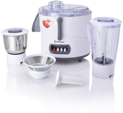 Westinghouse Juicer mixture grider 3 speed control with quick on-off protection 450W 450 W Juicer Mixer Grinder(White, 2 Jars)
Westinghouse Juicer mixture grider 3 speed control with quick on-off protection 450W 450 W Juicer Mixer Grinder(White, 2 Jars)