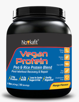 Novkafit Vegan Protein, Pea & Rice Protein Isolate (100% Plant-Based) Plant-Based Protein(454 g, Mango)
Novkafit Vegan Protein, Pea & Rice Protein Isolate (100% Plant-Based) Plant-Based Protein(454 g, Mango)