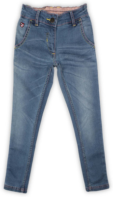 US Polo Kids Regular Girls Blue Jeans, Me. blue
