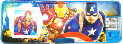 A2Z Calculator; LIght; Twin Sharpener; Avenger Art Plastic Pencil Box(Set of 1, Multicolor)
A2Z Calculator; LIght; Twin Sharpener; Avenger Art Plastic Pencil Box(Set of 1, Multicolor)