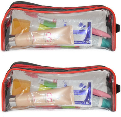 iShine 2 pc Travel Morning kit Multipurpose Transparent Zipper Pouch for Men & Women Morning Kit Vanity Box(Black)
iShine 2 pc Travel Morning kit Multipurpose Transparent Zipper Pouch for Men & Women Morning Kit Vanity Box(Black)