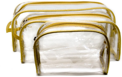 iShine Travel Morning Kit Multipurpose Transparent Zipper Pouch Golden for Men & Women - SET OF 3 toiletry, make up organise Morning Kit Vanity Box(Golden)
iShine Travel Morning Kit Multipurpose Transparent Zipper Pouch Golden for Men & Women - SET OF 3 toiletry, make up organise Morning Kit Vanity Box(Golden)