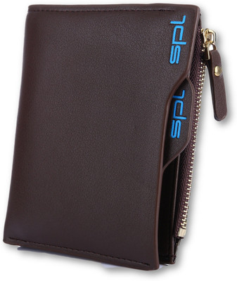 SPL Boys Brown Artificial Leather Wallet(9 Card Slots)