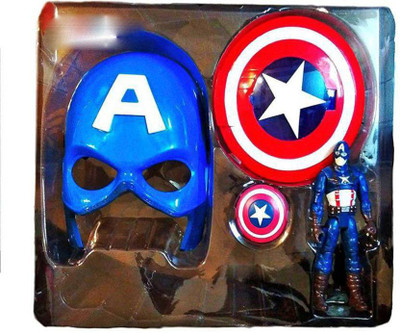 Prince Toys 3 in 1 Beautiful Gift Set of Avenger (Captain America) A Perfect Dress up for Kids.(Multicolor)
Prince Toys 3 in 1 Beautiful Gift Set of Avenger (Captain America) A Perfect Dress up for Kids.(Multicolor)