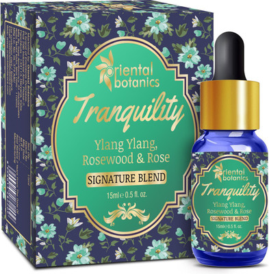 Oriental Botanics Tranquility Aroma therapy Diffuser Oil - (Ylang Ylang, Rosewood & Rose)(15 ml)
Oriental Botanics Tranquility Aroma therapy Diffuser Oil - (Ylang Ylang, Rosewood & Rose)(15 ml)