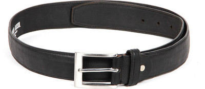 U.S. Polo Assn Men Black Genuine Leather Belt