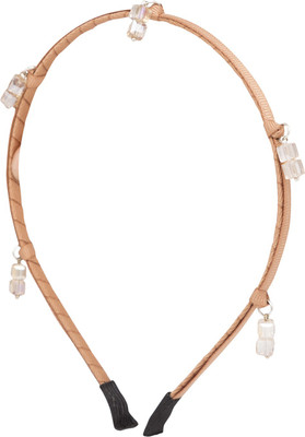 Globus Embellished Hair Band Hair Band(Brown)