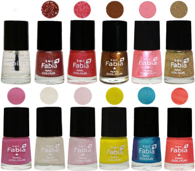 Fabia Exclusive Nail Polish (Set of 12 Pcs) topcoat-Jerry Wine-Jerry Pink-Dark Golden-Jerry Peach-Light Golden-Light Plum-Light Cream-Lychee-Yellow-Denim-Peach(Pack of 12)
Fabia Exclusive Nail Polish (Set of 12 Pcs) topcoat-Jerry Wine-Jerry Pink-Dark Golden-Jerry Peach-Light Golden-Light Plum-Light Cream-Lychee-Yellow-Denim-Peach(Pack of 12)