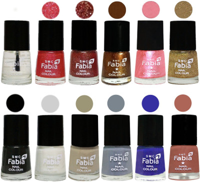 Fabia Exclusive Nail Polish (Set of 12 Pcs) Top Coat-Jerry Wine-Jerry Pink-Dark Golden-Jerry Peach-Light Golden-Black-White-Tan-Coral-Wild Gray Yonder-Shock Blue(Pack of 12)
Fabia Exclusive Nail Polish (Set of 12 Pcs) Top Coat-Jerry Wine-Jerry Pink-Dark Golden-Jerry Peach-Light Golden-Black-White-Tan-Coral-Wild Gray Yonder-Shock Blue(Pack of 12)