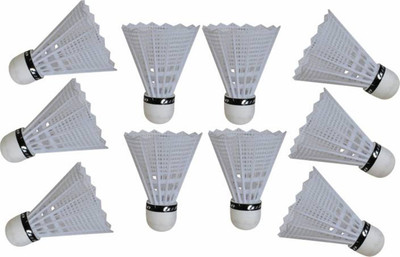 DELTOYHUT Plastic Badminton Shuttlecock - Pack of 10 Plastic Shuttle - White (Slow, 77, Pack of 10) Plastic Shuttle - White(Medium, 77, Pack of 10)
DELTOYHUT Plastic Badminton Shuttlecock - Pack of 10 Plastic Shuttle - White (Slow, 77, Pack of 10) Plastic Shuttle - White(Medium, 77, Pack of 10)