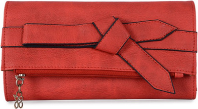 Baggit Women Red Artificial Leather Wallet(8 Card Slots), Cranberry