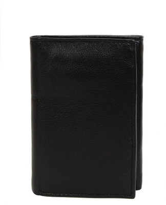 AzraJamil Men Black Genuine Leather Wallet(18 Card Slots)