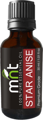 MNT Star Anise Essential Oil (30ML) 100% Pure Natural & Therapeutic Grade For Aromatherapy, Skin, Acne & Hair Growth(30 ml)
MNT Star Anise Essential Oil (30ML) 100% Pure Natural & Therapeutic Grade For Aromatherapy, Skin, Acne & Hair Growth(30 ml)