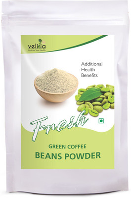 Velicia 100 % Organic Green Coffee Beans Powder For Fatloss Roast & Ground Coffee 200 g(Green Coffee Flavoured)