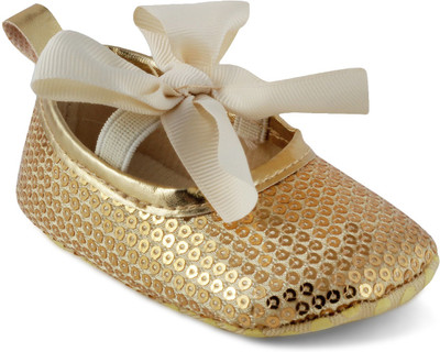 KITTENS Girls Slip on Ballerinas(Gold