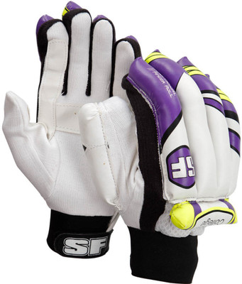 SF College Batting Gloves Batting Gloves (Youth, White)