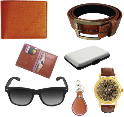 Peacock Mundkar Wallet, Belt Combo(Tan)