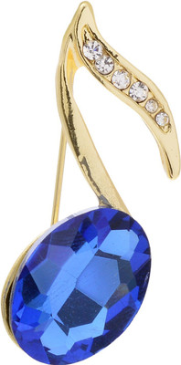 Aaishwarya Golden Toned Musical Note Crystal Brooch for Men/Boys & Women/Girls Brooch(Blue)
Aaishwarya Golden Toned Musical Note Crystal Brooch for Men/Boys & Women/Girls Brooch(Blue)