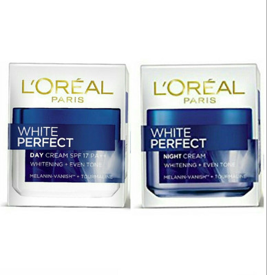 L'Oreal white perfect day and night cream combo(Set of 2)