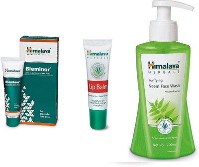 Himalaya Bleminor Anti Blemish Cream, Purifying Neem Face Wash, Lip Balm(Set of 3)
Himalaya Bleminor Anti Blemish Cream, Purifying Neem Face Wash, Lip Balm(Set of 3)