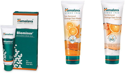 Himalaya Bleminor Anti Blemish Cream, Tan Removal Orange Face Wash, Tan Removal Orange Face Scrub(Set of 3)
Himalaya Bleminor Anti Blemish Cream, Tan Removal Orange Face Wash, Tan Removal Orange Face Scrub(Set of 3)