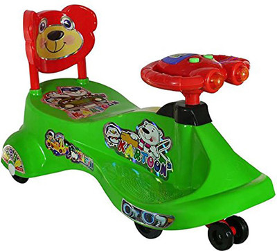 Pandaoriginals Car Non Battery Operated Ride On(Green)