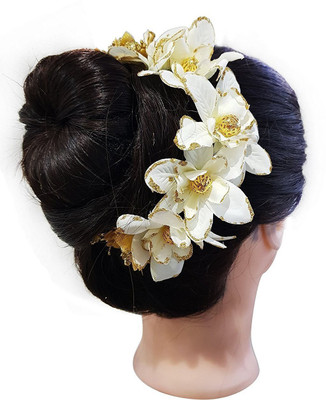 AASA Gajra For Women Wedding | Gajra Hair Accessories | Bridal Hair Gajra | Artificial Hair Gajra (white) Bun, Hair Accessory Set(White, Gold)
AASA Gajra For Women Wedding | Gajra Hair Accessories | Bridal Hair Gajra | Artificial Hair Gajra (white) Bun, Hair Accessory Set(White, Gold)