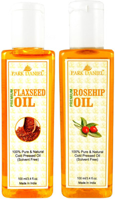 Park Daniel Organic Flaxseed oil and Rosehip oil - Natural & Undiluted combo of 2 bottles of 100 ml (200ml)(200 ml)
Park Daniel Organic Flaxseed oil and Rosehip oil - Natural & Undiluted combo of 2 bottles of 100 ml (200ml)(200 ml)