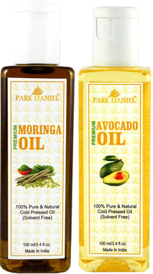 Park Daniel Organic Moringa oil and Avocado oil - Natural & Undiluted combo of 2 bottles of 100 ml (200ml)(200 ml)
Park Daniel Organic Moringa oil and Avocado oil - Natural & Undiluted combo of 2 bottles of 100 ml (200ml)(200 ml)