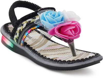 KITTENS Girls Sling Back Flats(Black
