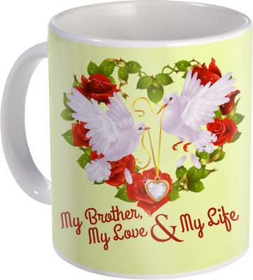 SKY TRENDS Rakshabandhan Gift For Brother Coffee ST-19 Ceramic Mug(350 ml), Multicolor
SKY TRENDS Rakshabandhan Gift For Brother Coffee ST-19 Ceramic Mug(350 ml), Multicolor