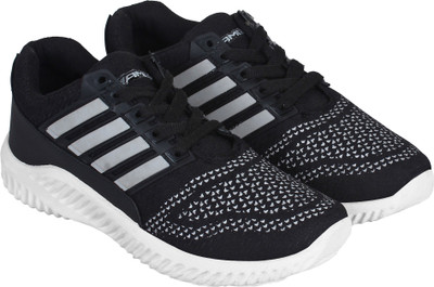 Aero iRun Walking Shoes For Men(Black, Grey, Silver::black