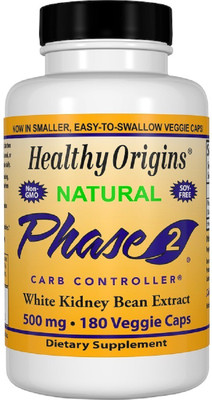 HEALTHY ORIGINS Healthy Origins, Phase 2 Carb Controller, White Kidney Bean Extract,(180 No)
HEALTHY ORIGINS Healthy Origins, Phase 2 Carb Controller, White Kidney Bean Extract,(180 No)