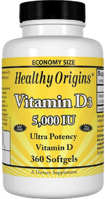 HEALTHY ORIGINS Healthy Origins, Vitamin D3(360 No)