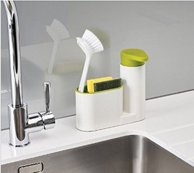 Iktu 3 IN 1 Kitchen Sink Organizer for Dishwasher Liquid, Brush, Cloth, Soap, Sponge, etc Washing Machine Soap Dispenser
Iktu 3 IN 1 Kitchen Sink Organizer for Dishwasher Liquid, Brush, Cloth, Soap, Sponge, etc Washing Machine Soap Dispenser