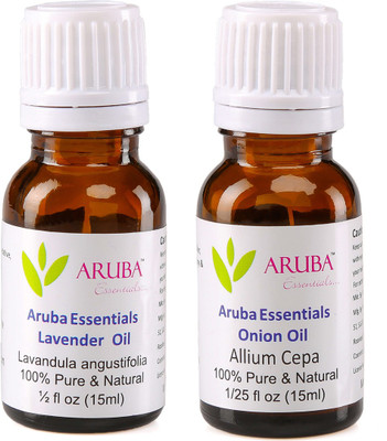 Aruba Essentials Lavender Oil & Onion Oil 100% Undiluted Combo of 15 ml each(30 ml)
Aruba Essentials Lavender Oil & Onion Oil 100% Undiluted Combo of 15 ml each(30 ml)
