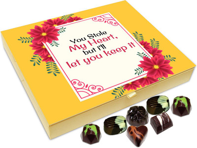 Chocholik Gift Box - You Stole My Heart, but I'll Let You Keep It - 20pc Truffles(240 g)
Chocholik Gift Box - You Stole My Heart, but I'll Let You Keep It - 20pc Truffles(240 g)
