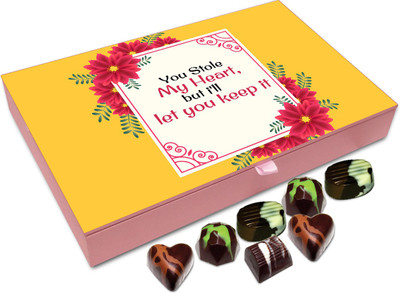 Chocholik Gift Box - You Stole My Heart, but I'll Let You Keep It - 12pc Truffles(144 g)
Chocholik Gift Box - You Stole My Heart, but I'll Let You Keep It - 12pc Truffles(144 g)