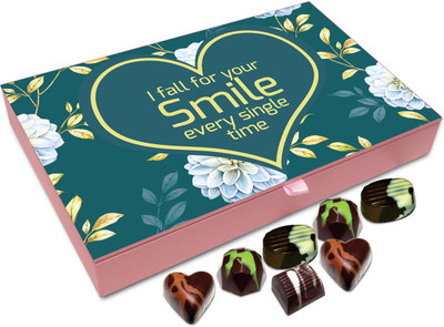 Chocholik Gift Box -I Fall For Your Smile Every Single Time - 12pc Truffles(144 g)
Chocholik Gift Box -I Fall For Your Smile Every Single Time - 12pc Truffles(144 g)