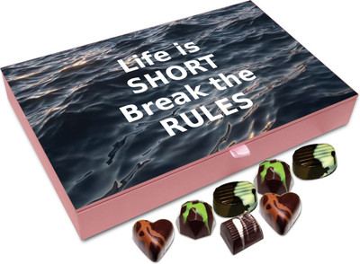 Chocholik Gift Box -Never Regret Anything That Makes You Smile - 12pc Truffles(144 g)
Chocholik Gift Box -Never Regret Anything That Makes You Smile - 12pc Truffles(144 g)