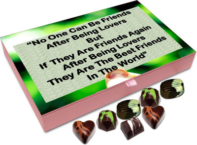 Chocholik Friendship Gift - No One Can Be Friend After Being Lovers - 12 Pc Truffles(144 g)
Chocholik Friendship Gift - No One Can Be Friend After Being Lovers - 12 Pc Truffles(144 g)